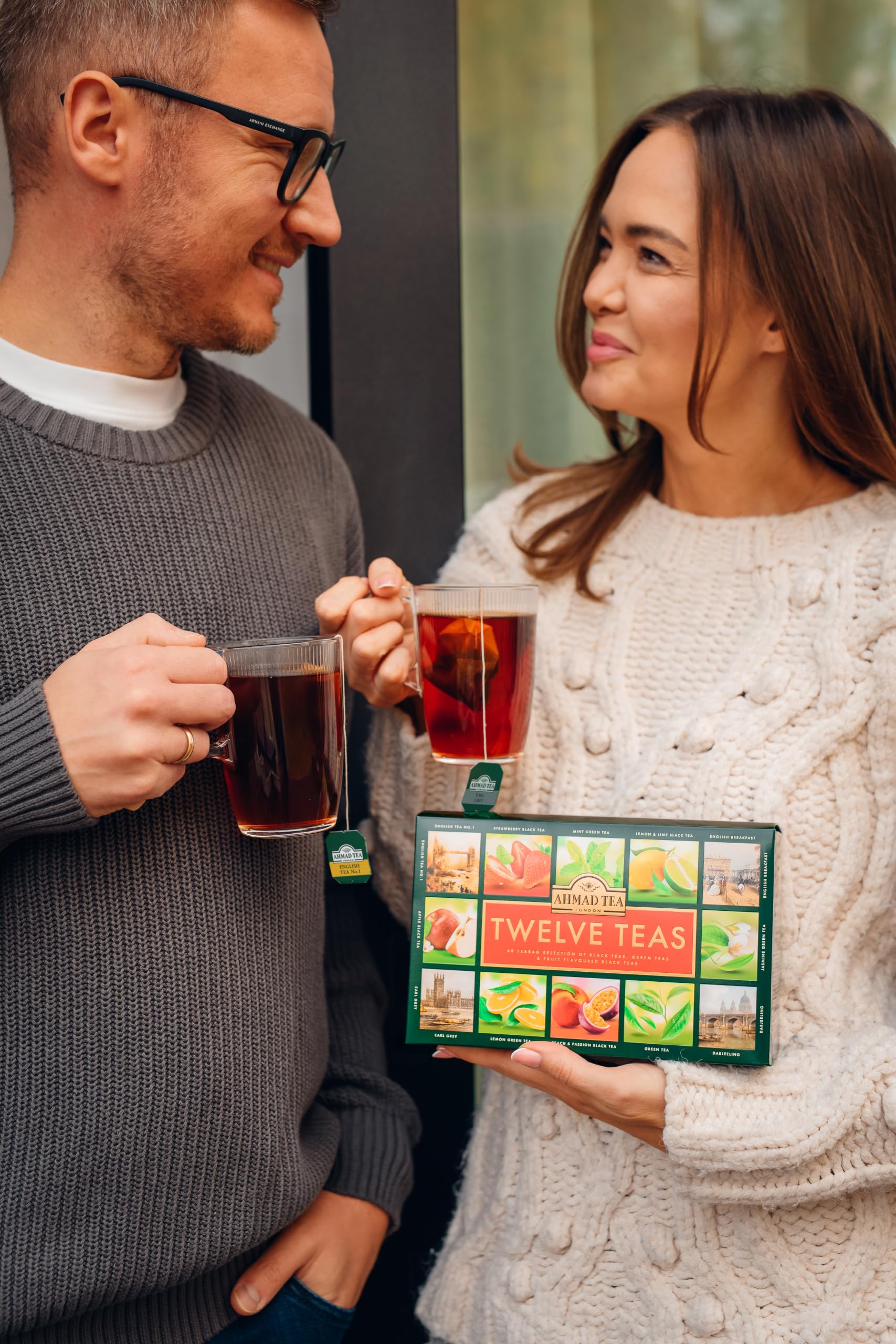 Amazon.com: Ahmad Tea Variety Gift Box, 60 Foil Enveloped Teabags
