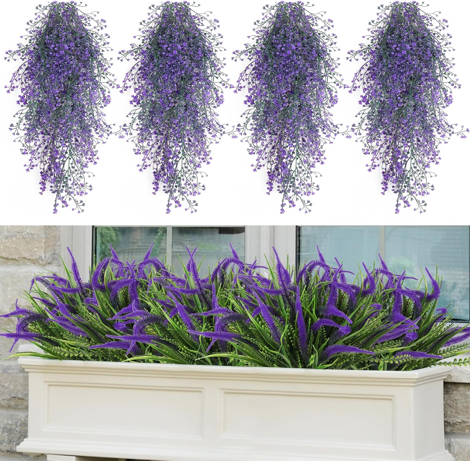 RECUTMS Artificial Ferns Plants Artificial Boston Fern Fake