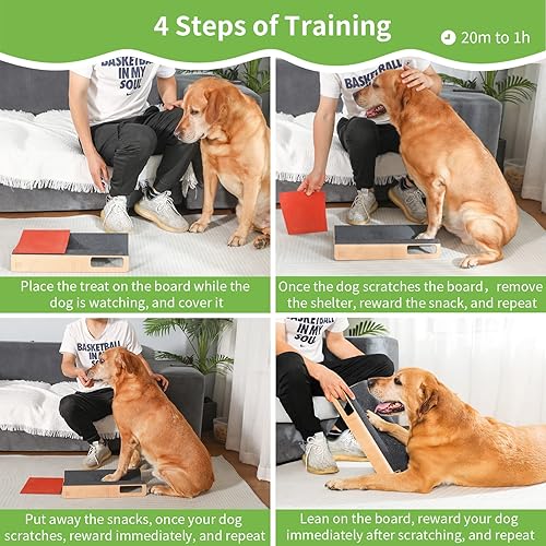 Miniatura 6 de Almohadilla para rascar en forma de M para uñas, lima de uñas de perro, juguete para el mantenimiento de uñas de perro, uñas laterales acortadas