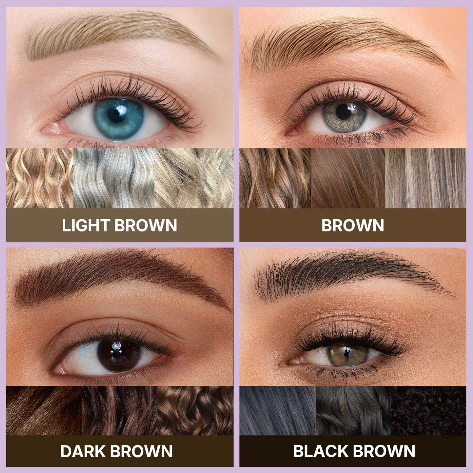 Augenbrauenstift, gebogen, um 30 °, Magic 2-in-1, Eyebrow Pen Pro, wasserdicht, mit 2 Spitzen, Augenbrauenstifte mit intensiver Microblading für Damen, Make-up, das den ganzen Tag anhält