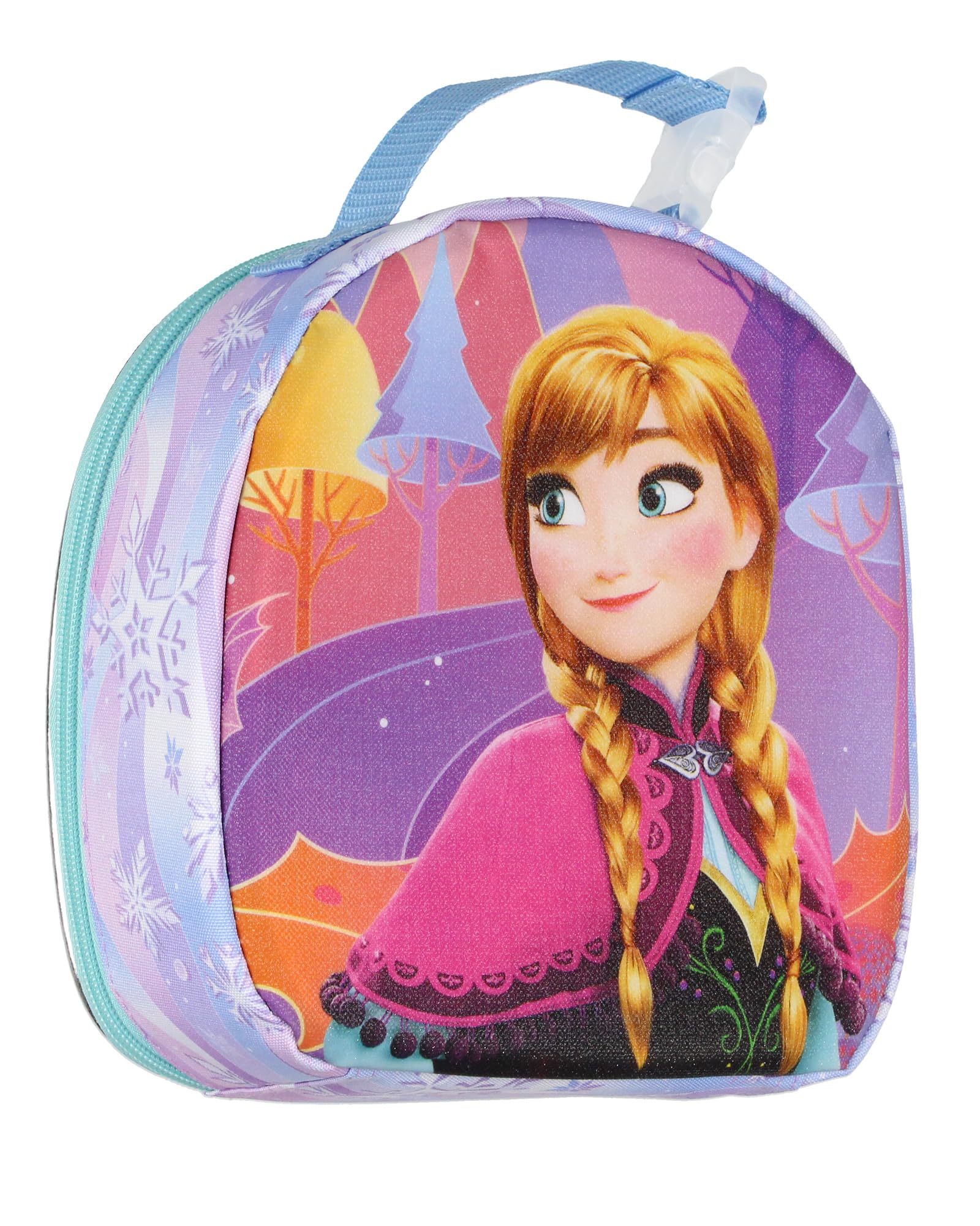 Disney Frozen Lunch Box Elsa And Anna 2-Sided Design Insulated Lunch Bag Tote - Image 2
