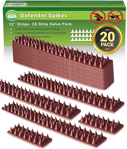 Defender Spikes 20 pies repelente de gatos Protege tu propiedad al aire libre valla de control de seguridad para mantener fuera a los gatos Tiras disponible en Yaxa Colombia