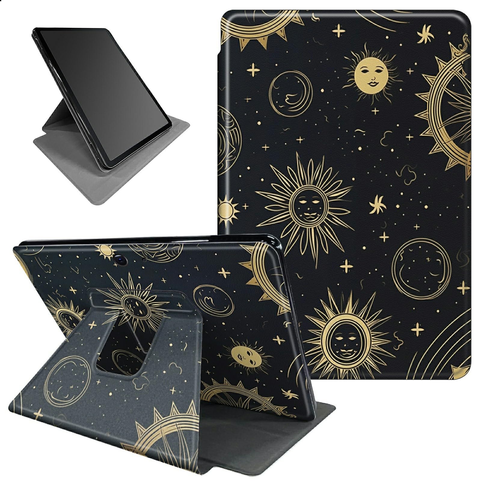 BFSEROBJ for Microsoft Surface Pro X Case 360 Rotating Degree Stand Lightweight Protective Smart Cover with Auto Wake/Sleep Tablet Case for Microsoft