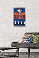 Vista 69 de Trends International NHL New York Islanders - Champions 23 Wall Poster, 34L x 22.4W, Mahogany Framed Version