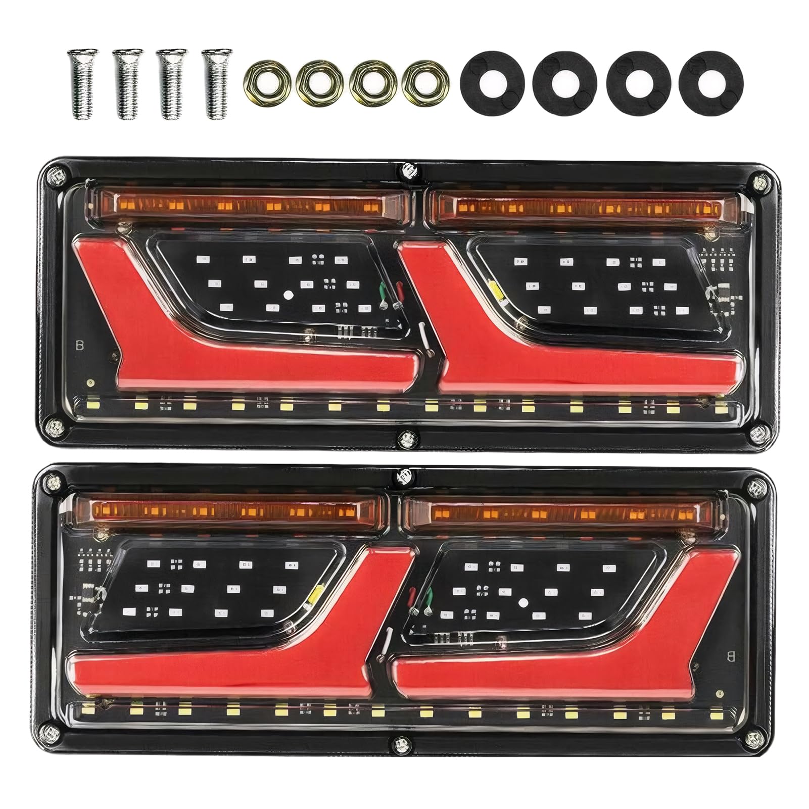 Luci posteriori a LED resistenti e luminose da 74 pollici,12V