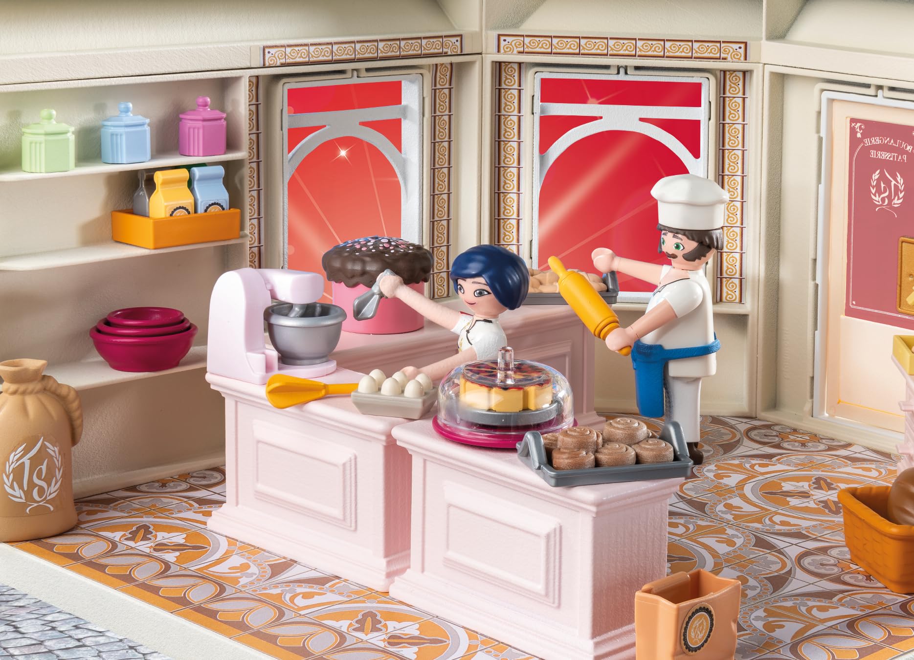 PLAYMOBIL Miraculous | francuska piekarnia | zabawka od 4 lat | prezent dla dzieci | wspiera kreatywność i odgrywanie ról | piekarnia do odtwarzania i interaktywne funkcje gry | 71863
