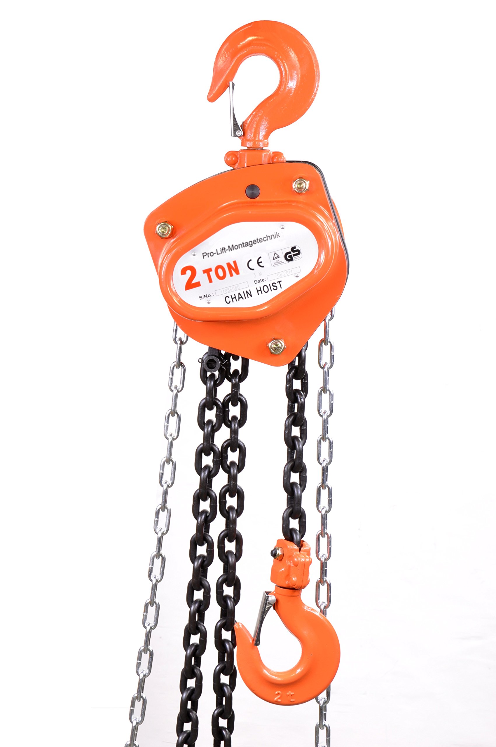 2000kg Kettenzug, 3m Hubhöhe ovales Gehäuse, NMH, 01227