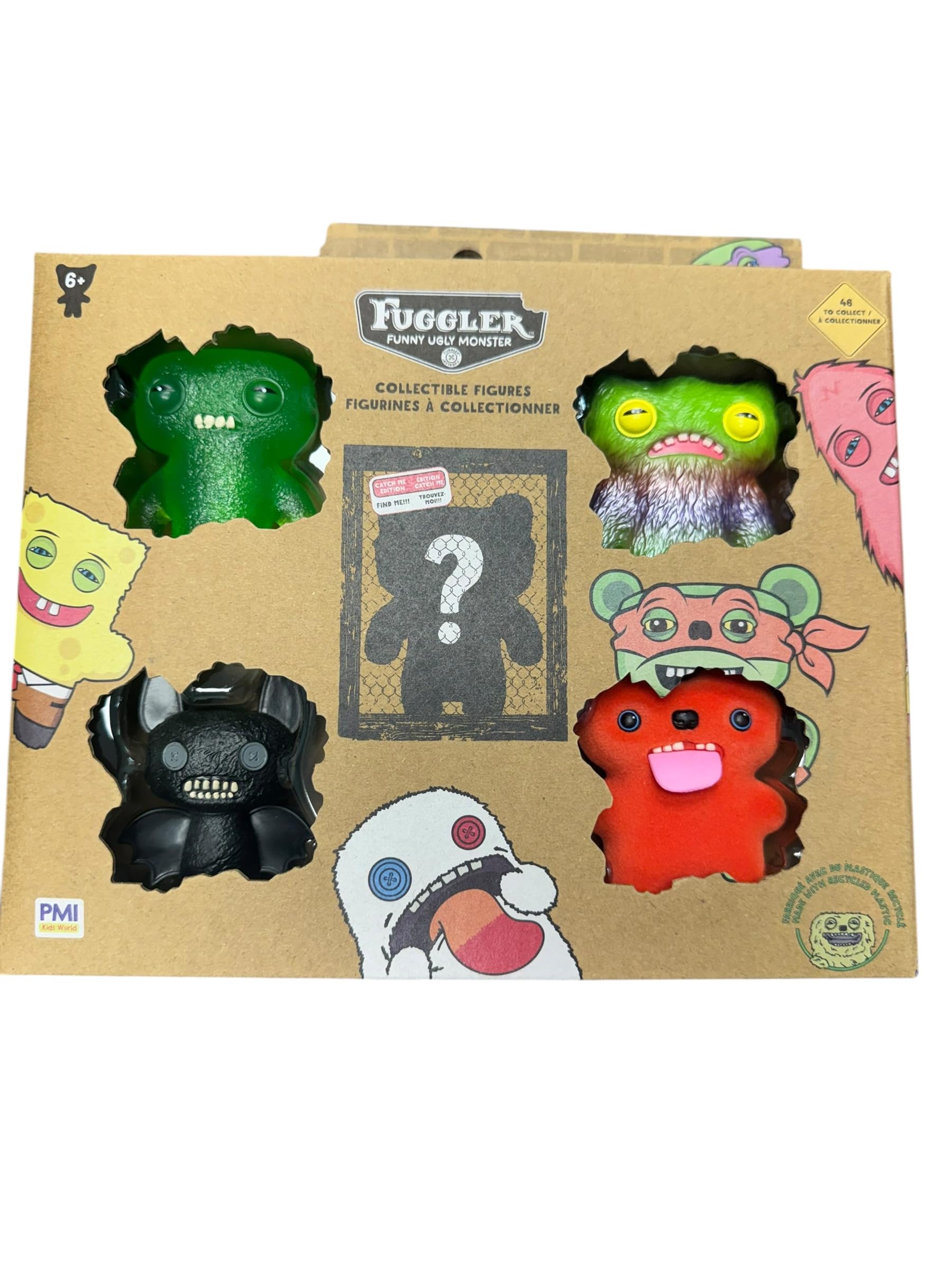 Fuggler Personaggi da collezione Serie 2, confezione da 5, figure da 6,3 cm - 5 figure casuali per confezione
