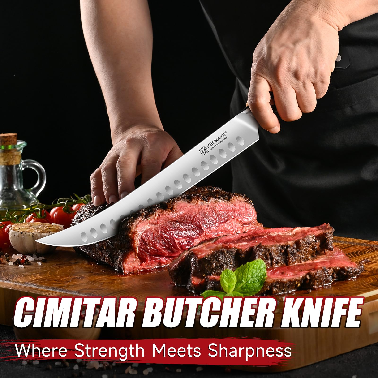 KEEMAKE 10-Inch Butcher Knife for BBQ and Brisket — Amazon image 6