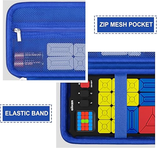 Miniatura 4 de Supmay Estuche rígido de viaje compatible con GiiKER Super Slide Puzzle Games, funda de protección con bolsillo de malla con cremallera para cubos