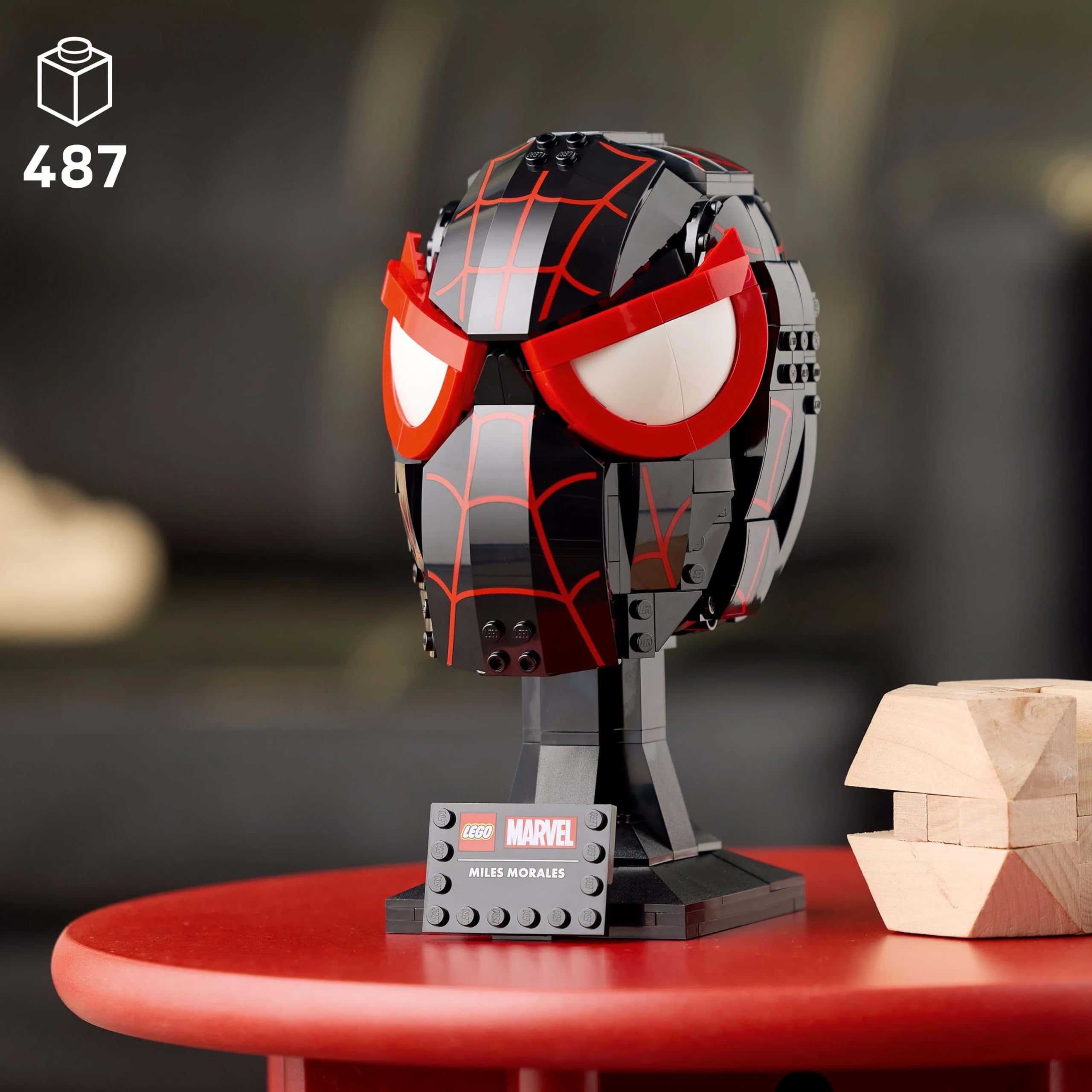 LEGO Marvel Maschera di Miles Morales, Set da Collezione 76329, 487 Pezzi, Modello da Esporre