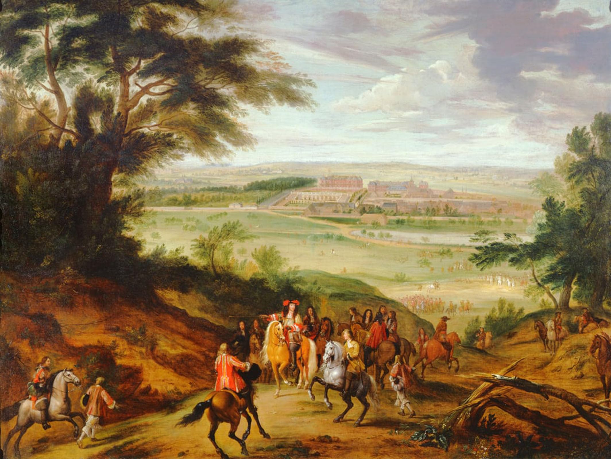 POSTERIIk Famous Print Pop Art Wall Art Graffiti Louis Xiv with Versailles in the Distance by Jean Baptiste Art Prints for Home Decor 60x90cm