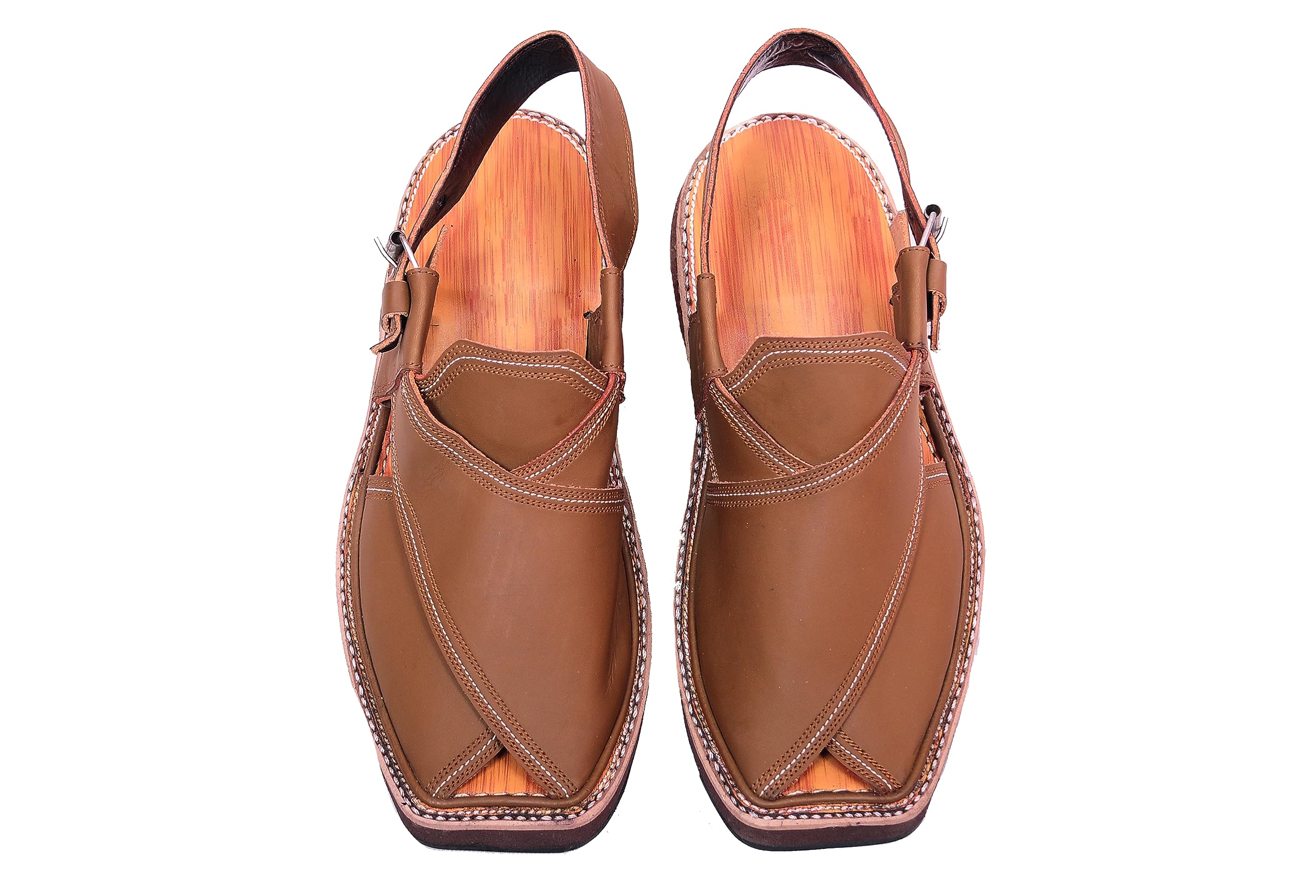 Peshawari Sandal Kaptan for Men - Olive (DS)-picture-14
