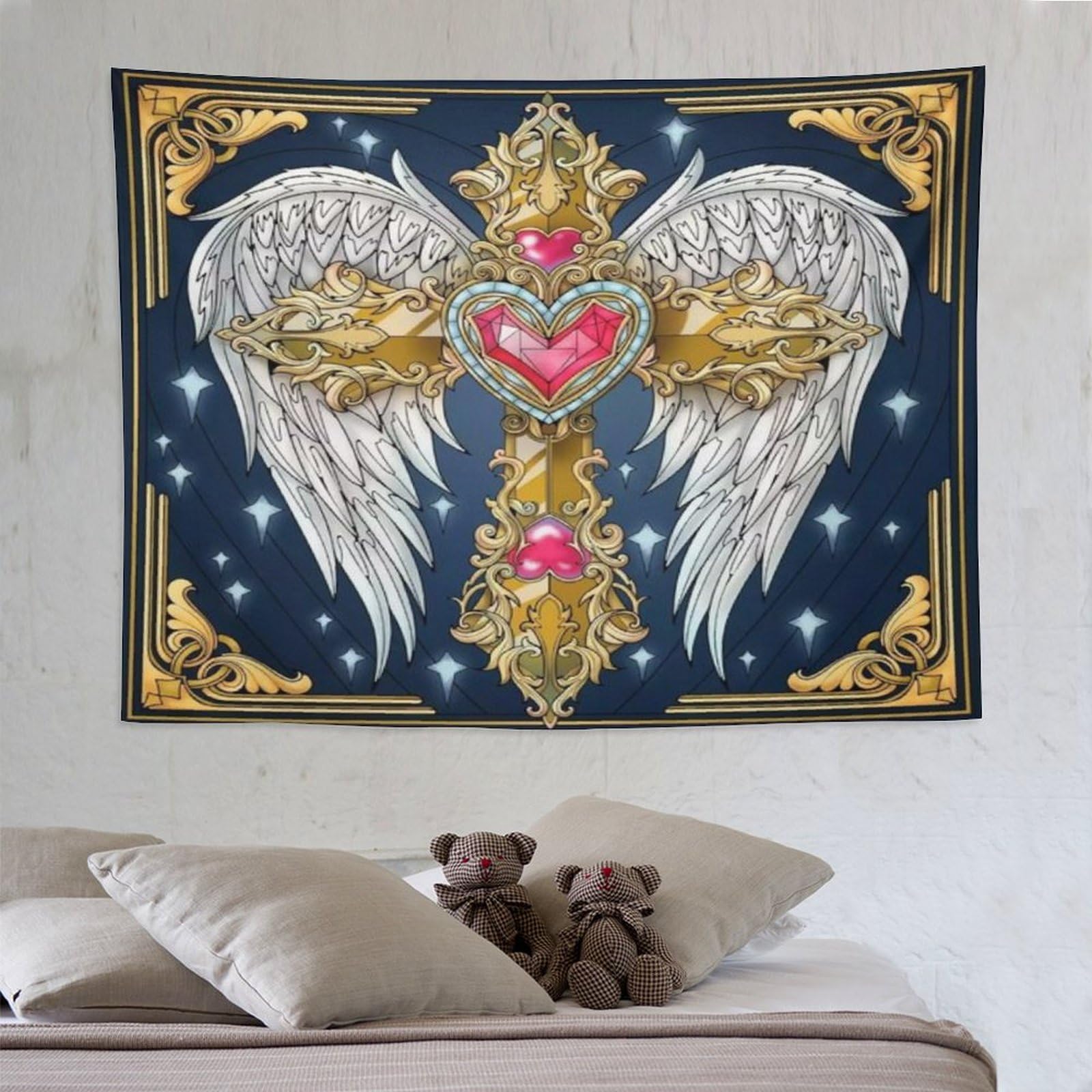 Tapisserie en polyester resistante et lavable pour decoration murale - 8