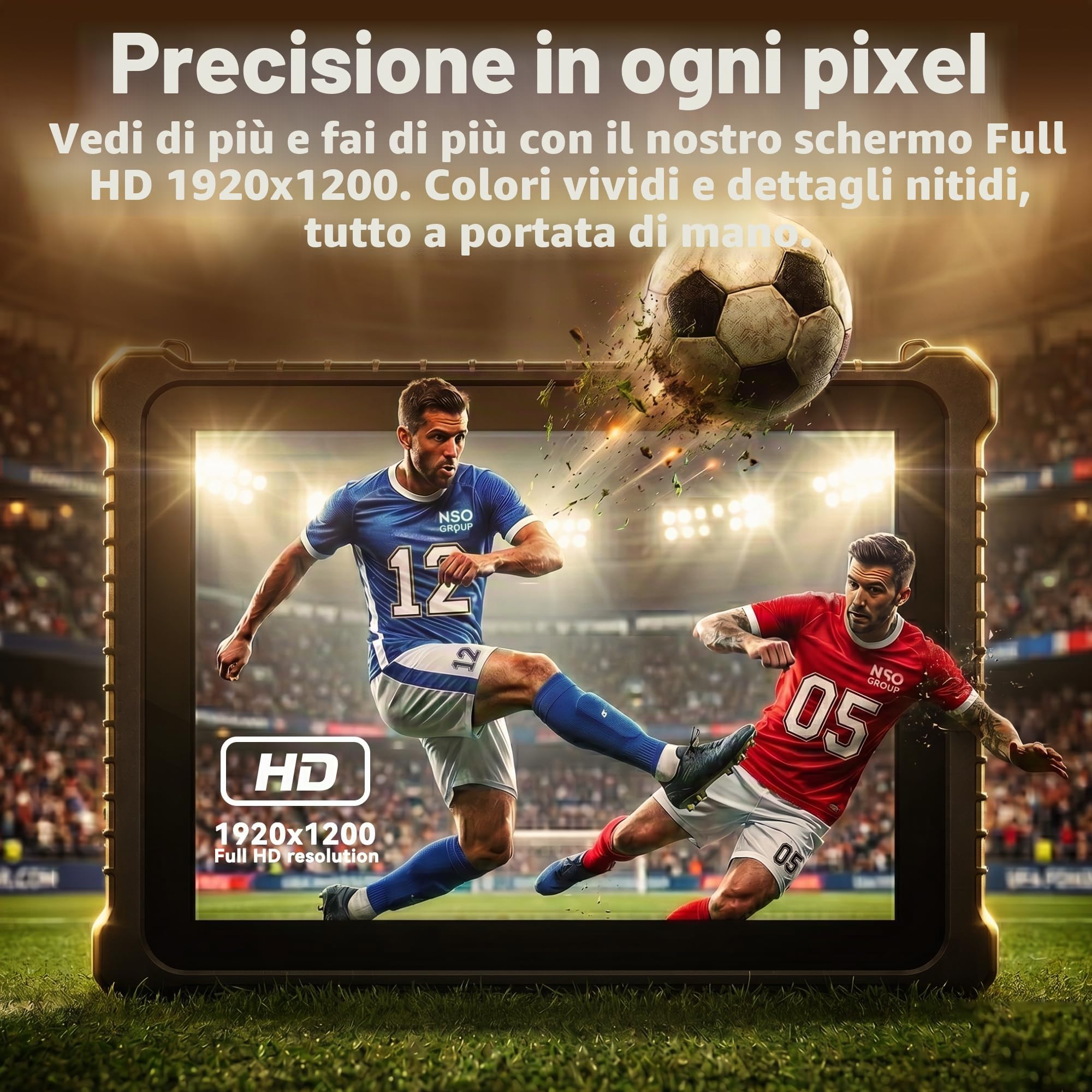 10.1" IP67 Tablet robusto (N5100 8GB+256GB) Windows 11 Pro Tablet industriale impermeabile, impronte digitali, batteria 8000mAh, GPS, WiFi, 4G LTE, BT4.2, per il lavoro sul Work
