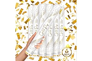 Gold Confetti Poppers, Compressed Air Popper
