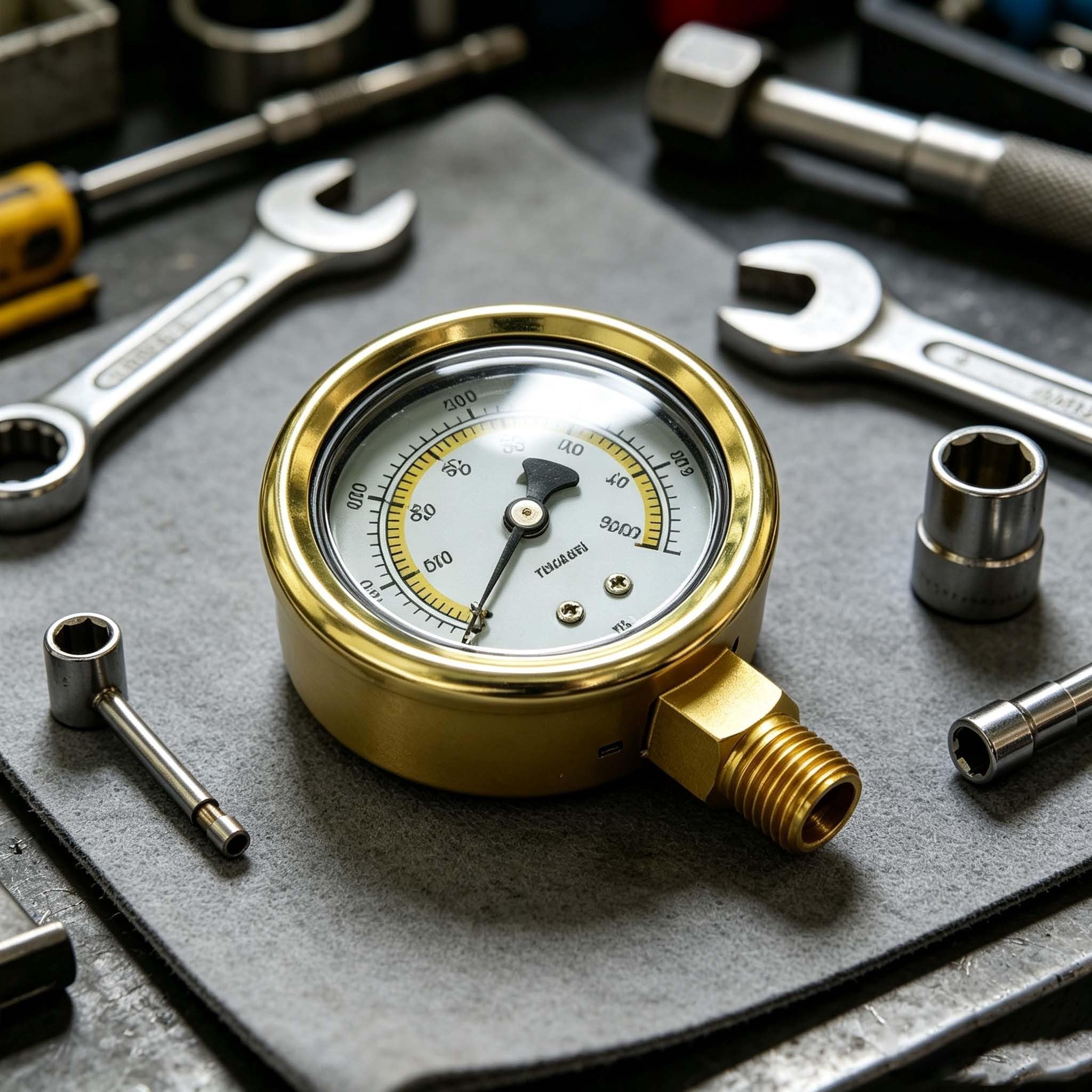 Manometro idraulico industriale 0-600 Antivari 0-8000 PSI,