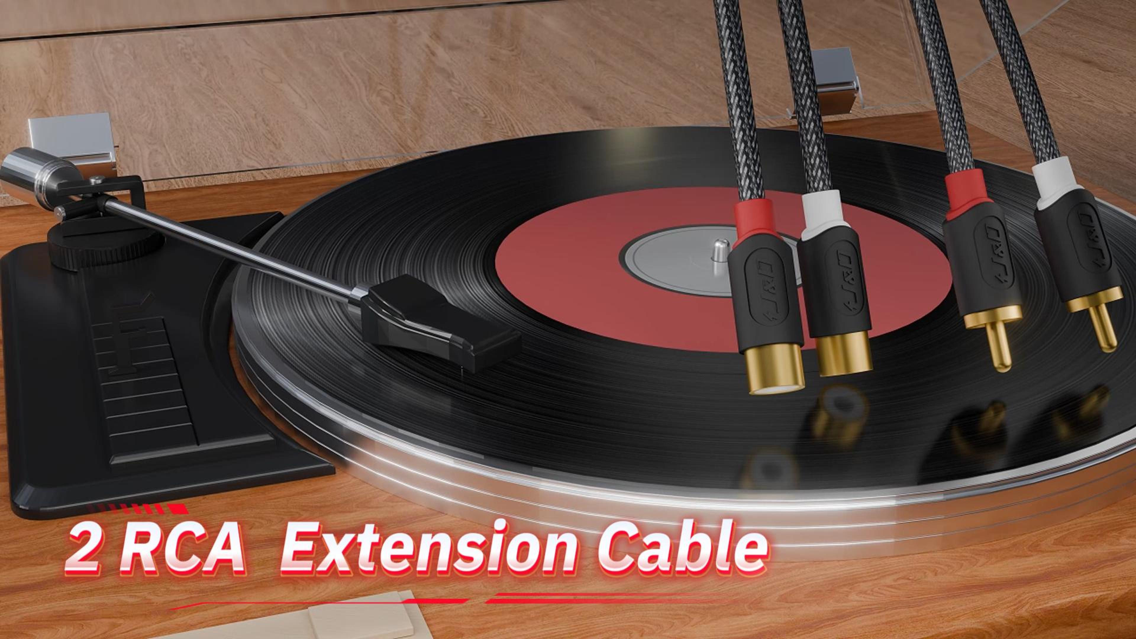 Amazon.com: J&D 2 RCA Male to Female Extension Cable - Gold Plated