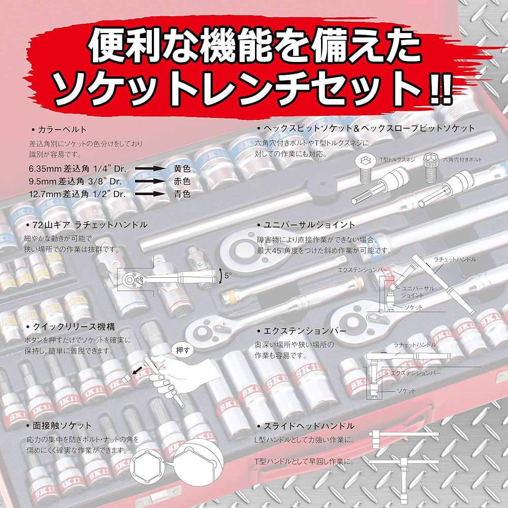 Amazon | SK11(エスケー11) フルソケットレンチセット TS-2465M