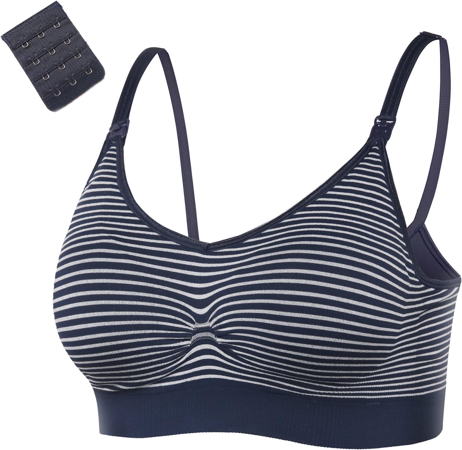 BAOMOSI 3PACK Womens Seamless Nursing Bra Bralette with Free Bra Extenders