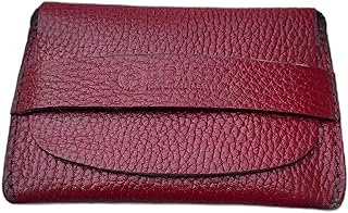 محفظة من دكتور كي مصنوعة من الجلد الطبيعي الناعم للبطاقات (لون نبيتي)، موديل 1012