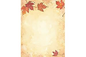 Great Papers! Fall Leaves Letterhead Paper, 8.5 x 11 Inches, 80 Sheets (2014075)