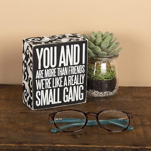 Miniatura 2 de Primitives by Kathy 21338 Cartel de caja con adornos florales, 4 x 4.5 pulgadas, You and I