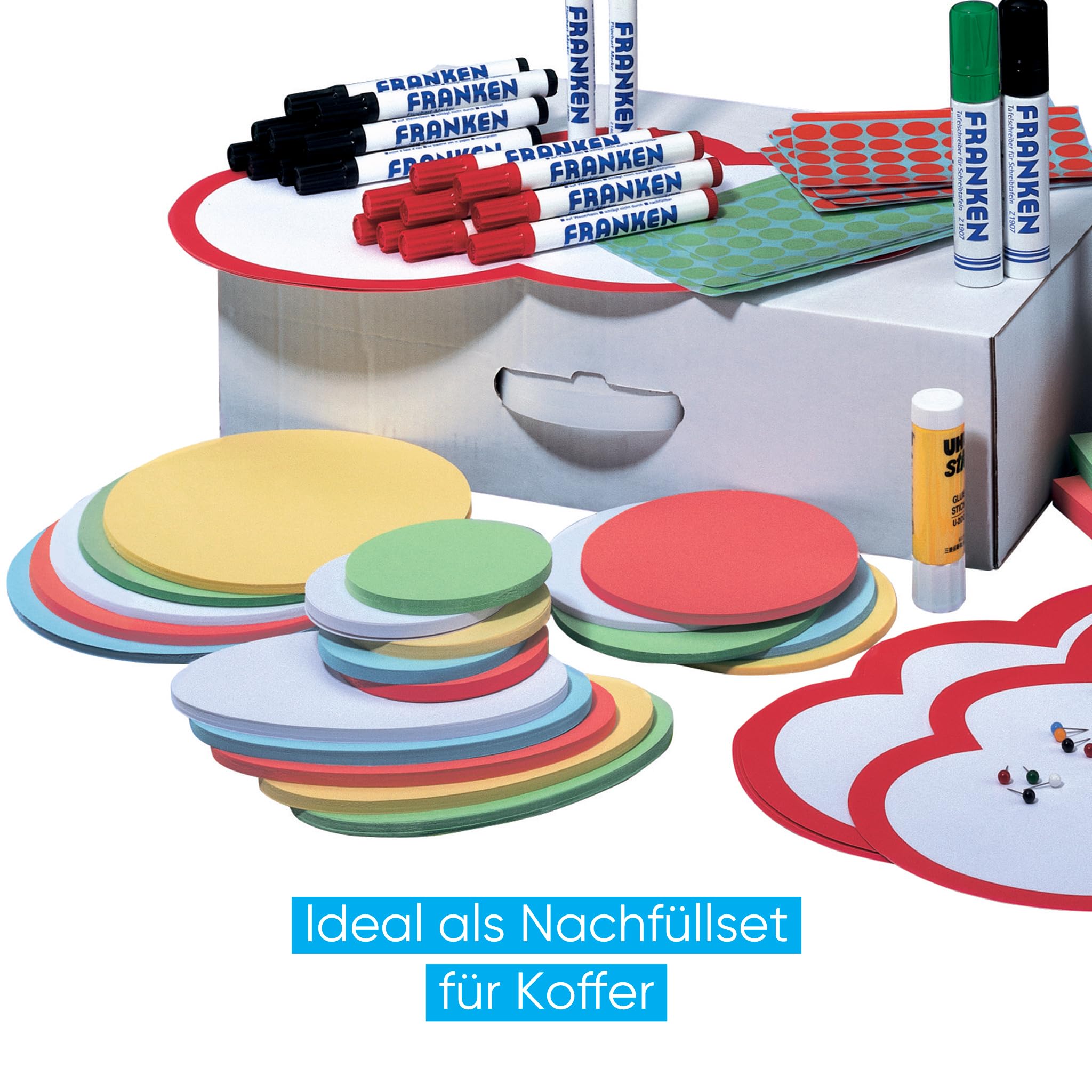 FRANKEN Moderationsbox, Moderationsset mit über 1.500 Teilen, Karton, UMMSB
