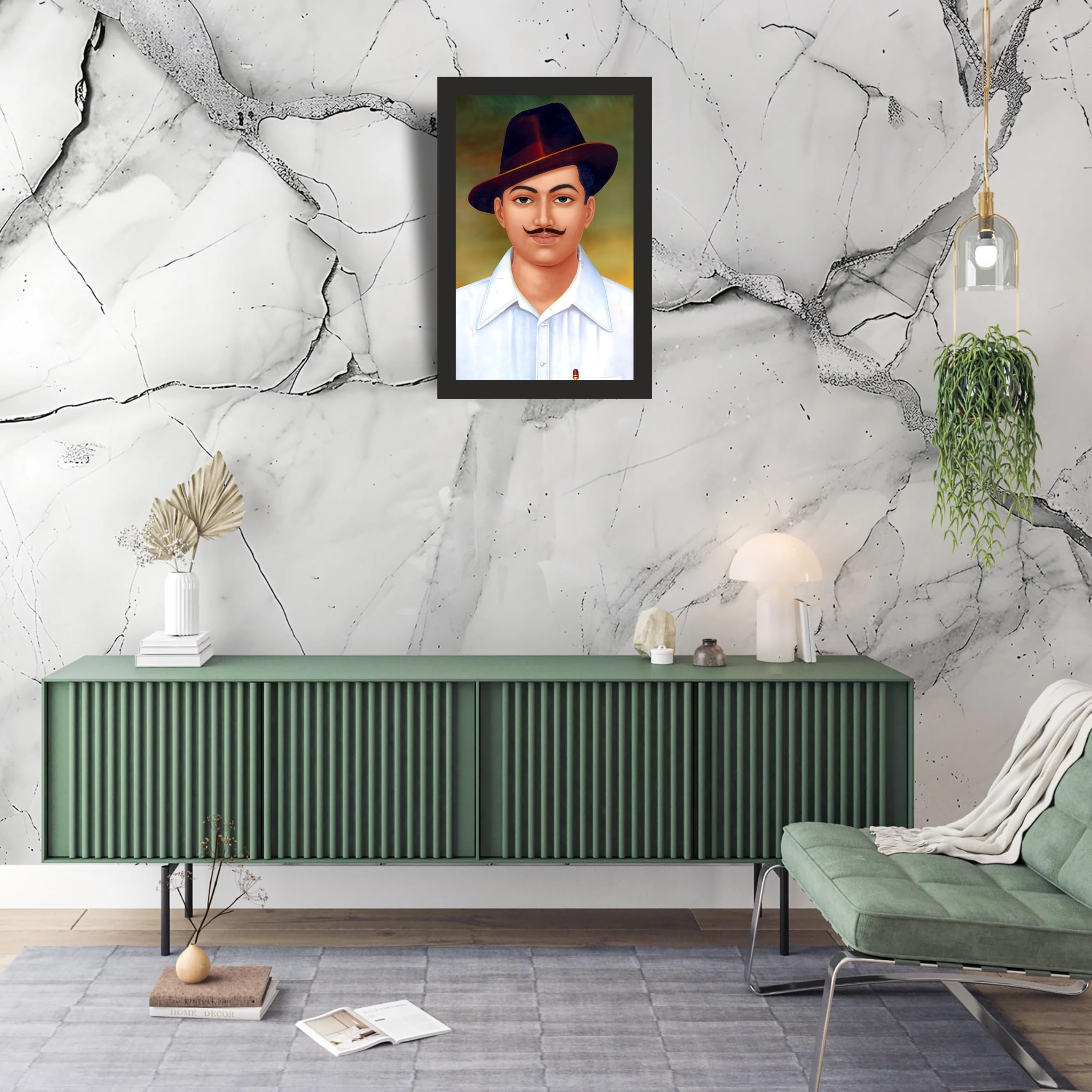 Hat-Wearing Freedom Fighter Portrait Wall Art