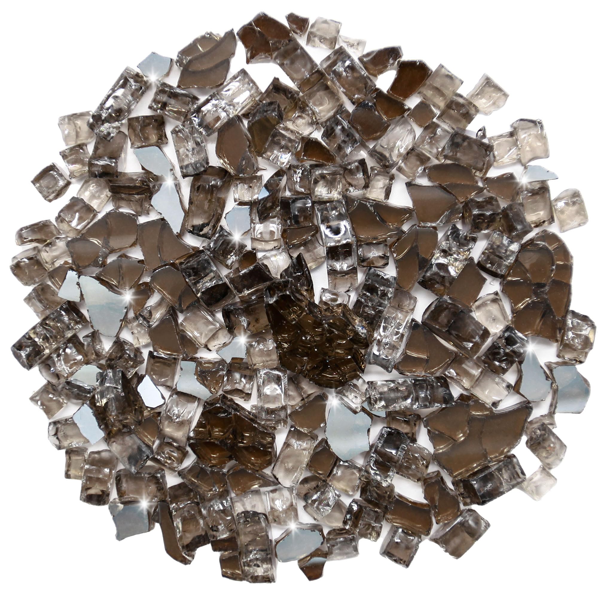 Fire Glass For Propane Fire Pit, 7 Lbs 1/2 Inch Starfire