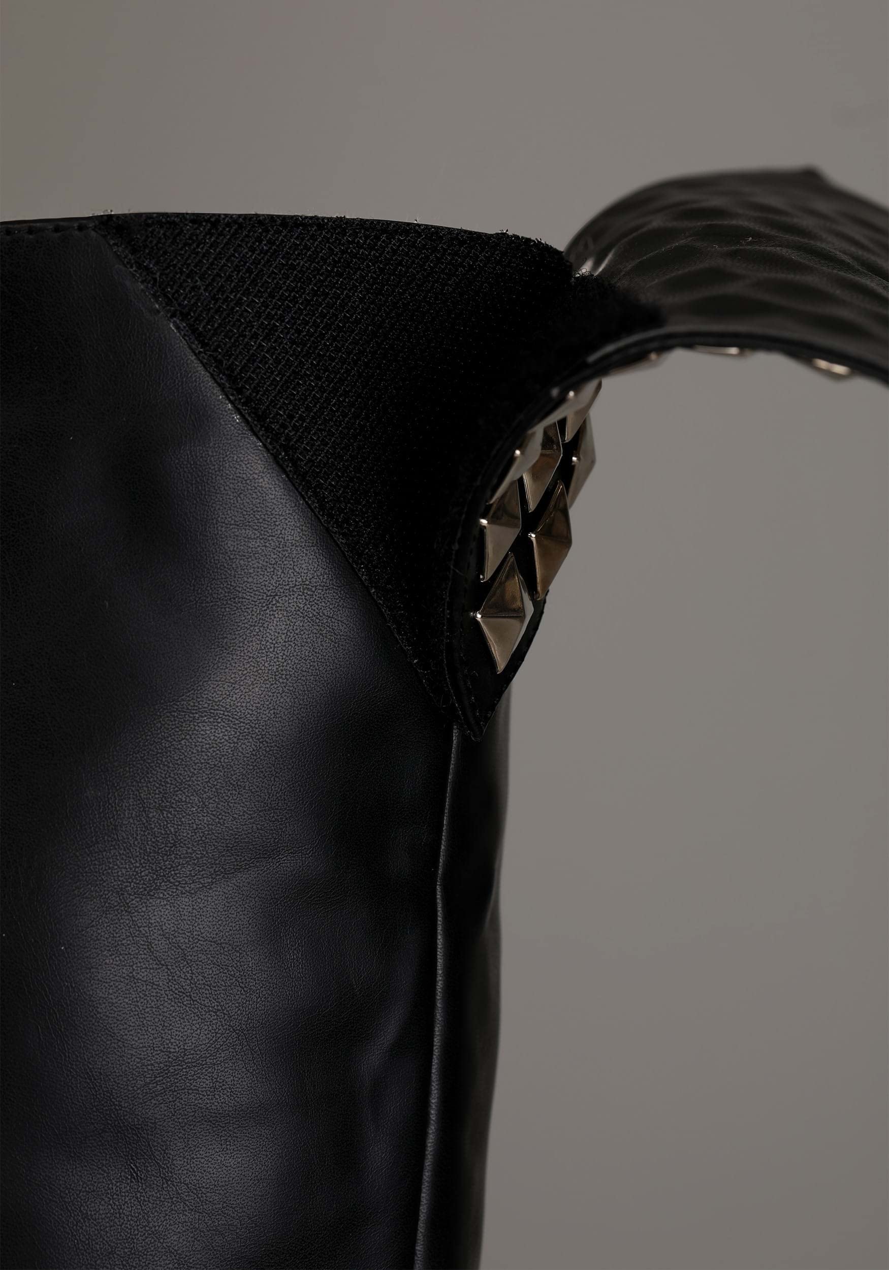 Fun Costumes KISS Demon Boots for Men's Cosplay Costume, Gene Simmons Black Platform Boots with Silver Flame Design Size 10