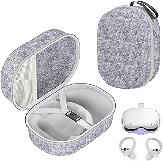SINPIPOW Hard Carrying Case for Meta/Oculus Quest 2 VR Headset Accessories/PICO4/Pro, Basic/Elite Version VR Gaming Headset and Touch Controllers Accessories, Suitable for Travel and Home Storage