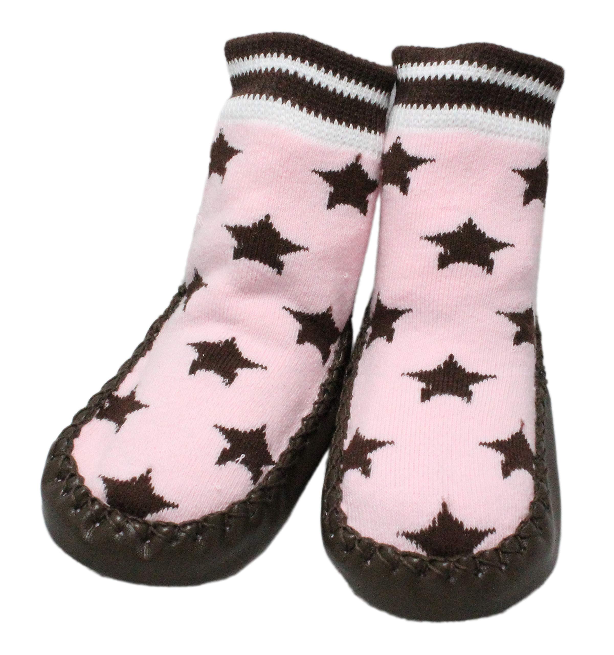 Colourful Baby WorldBaby Toddlers Kids Indoor Slipper Shoe Socks Anti-slip Moccasins Stars