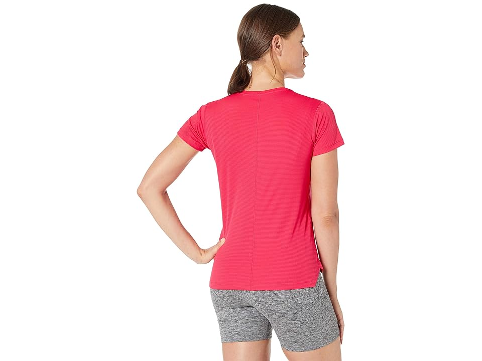 

ASICS Run Silver Short Sleeve Top (Pixel Pink) Women's Workout