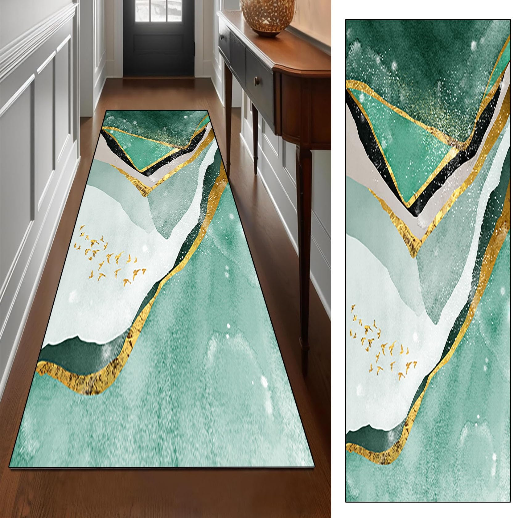 Tapis antidérapant allongé 110 x 470 cm avec traitement antistatique