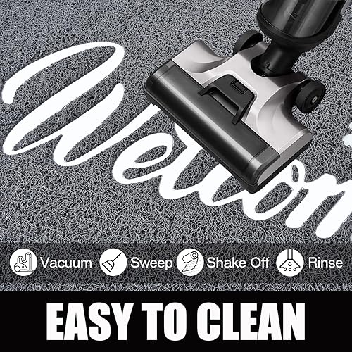 Miniatura 6 de T.HENV Tapete de bienvenida, tapete antideslizante resistente para exteriores e interiores, para puerta delantera, felpudos exteriores para entrada