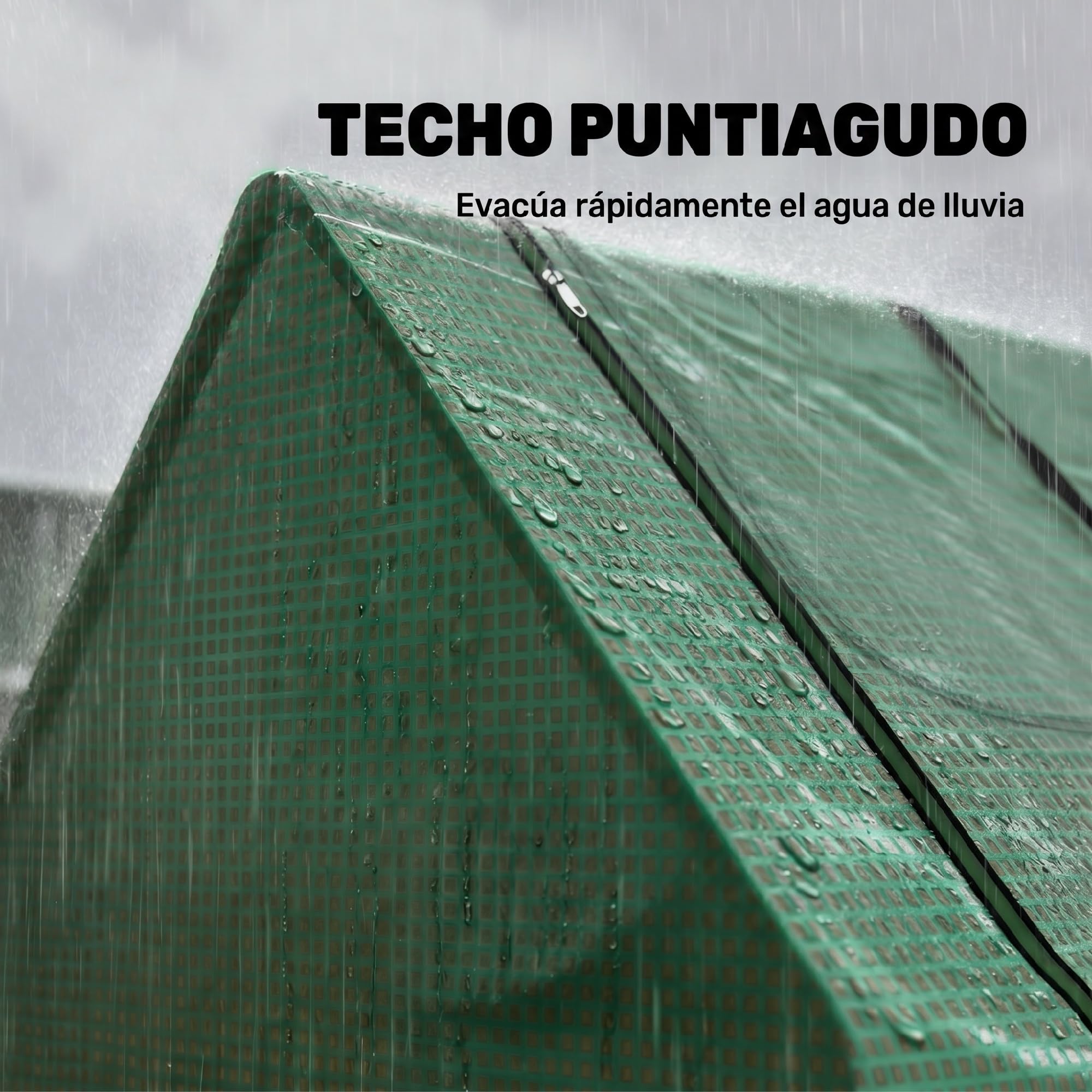 Outsunny Invernadero Pequeño Invernadero Exterior 180x90x90 cm Verde | Ventanas, Marco de Acero, Doble Cubierta, Cubiertas de PE 140g/㎡ y de PVC, para Cultivar Tomates Plantas Flores