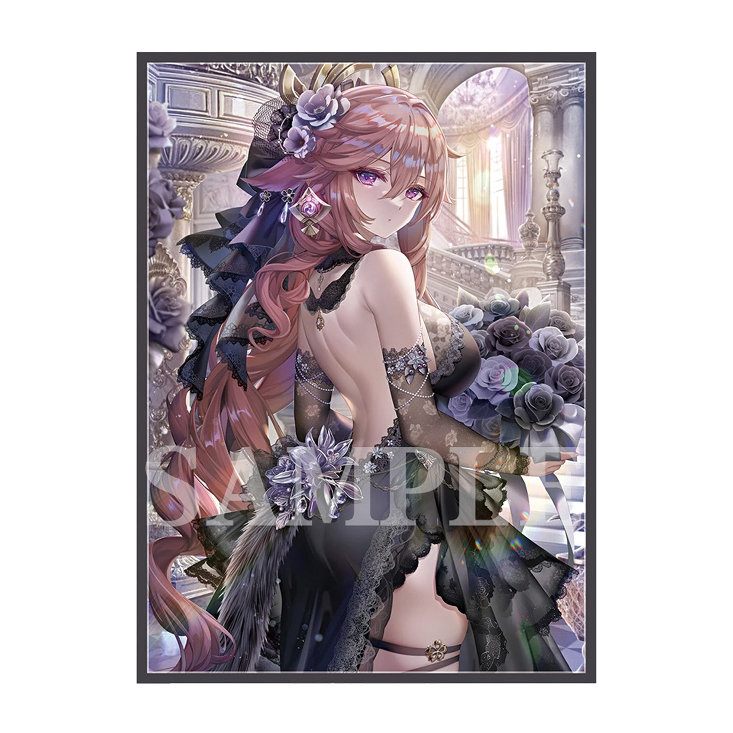 YMILOHOGI Trading Card Sleeves Genshin Impact Yae Miko Game Card Sleeves  Anime Card Sleeves-H21B : Amazon.com.au: Toys & Games