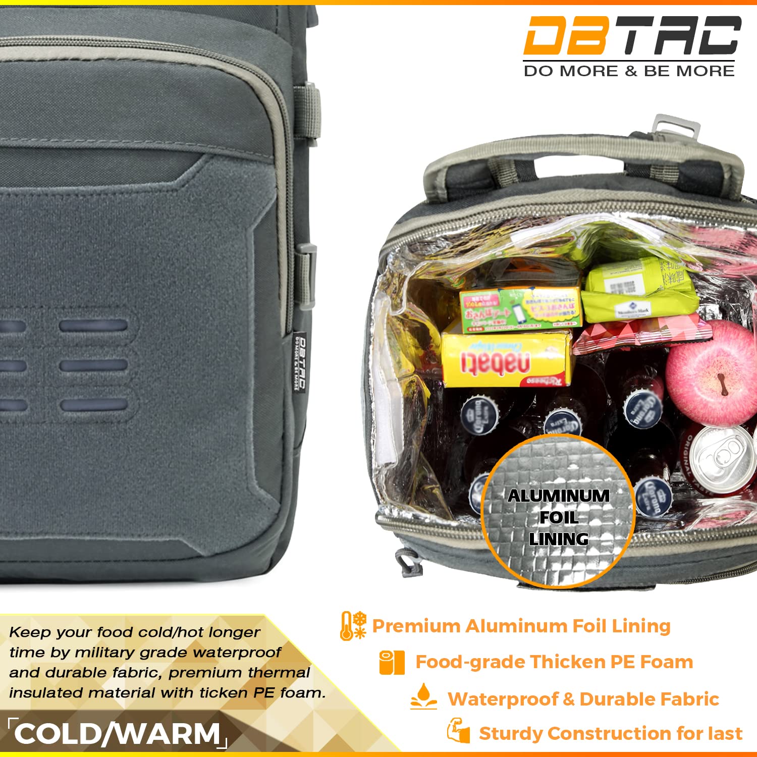 Amazon.com: DBTAC Tactical Lunch Backpack, Large Lunch 