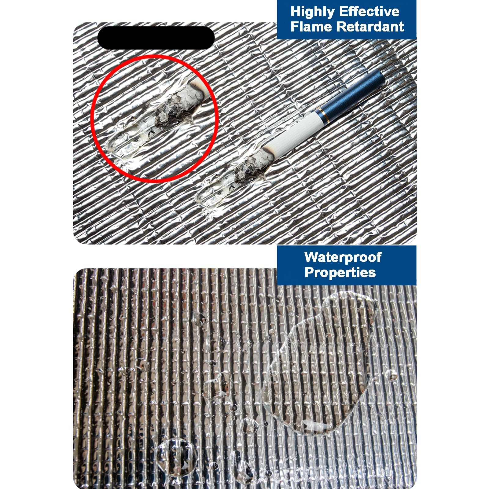 Osłona Klimatyzatora Okiennego, Pyłoszczelna, Zewnętrzna Osłona Klimatyzatora na Zimę, z Folią Aluminiową i Gumką, Oddychająca i Termoizolacyjna(105x148x43cm/41.3x58.3x16.9in)