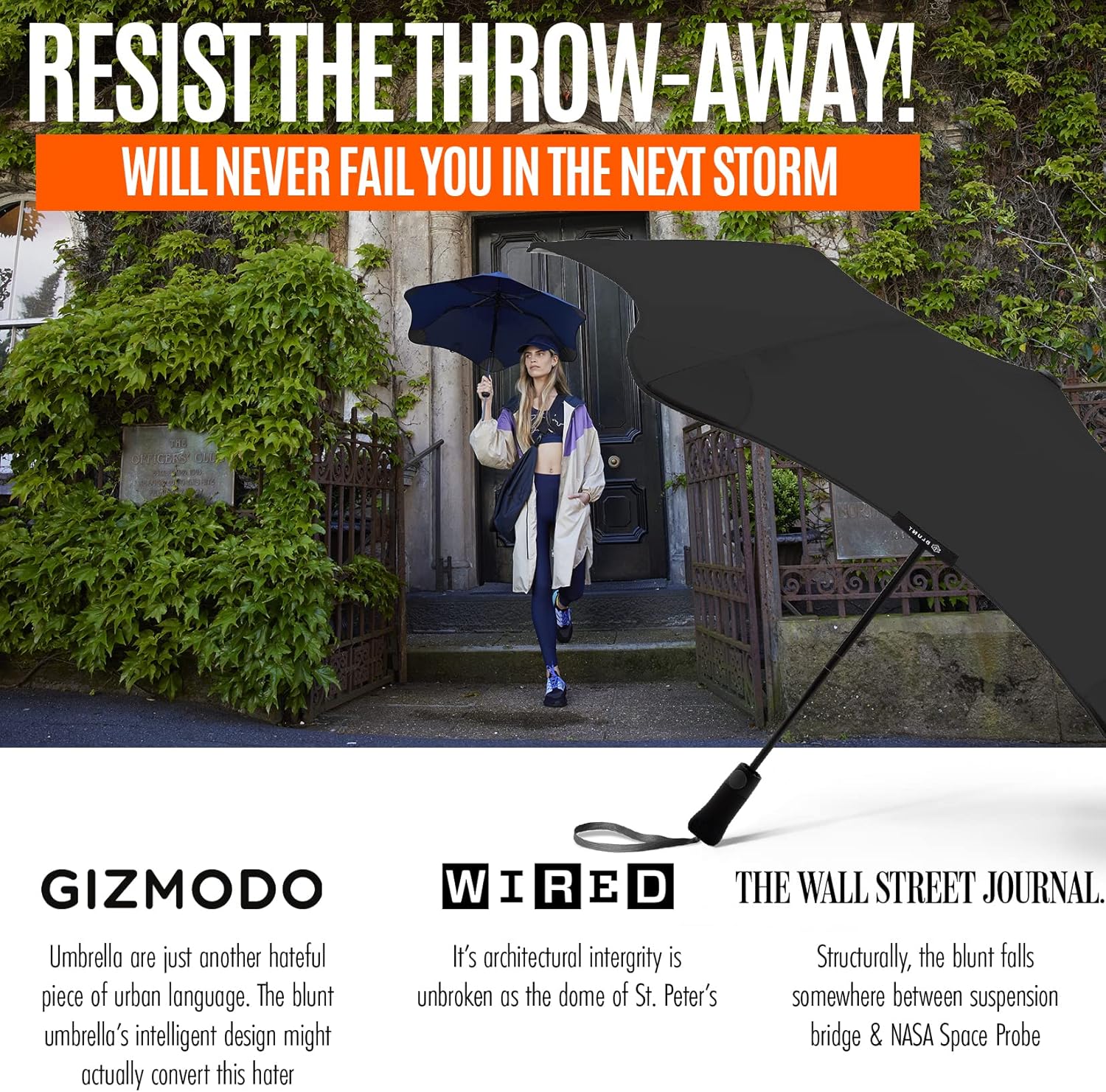 BLUNT Metro Windproof Travel Umbrella - 39" Compact Umbrella for Wind and Rain, Portable, Heavy Duty, UV Protection - Image 6