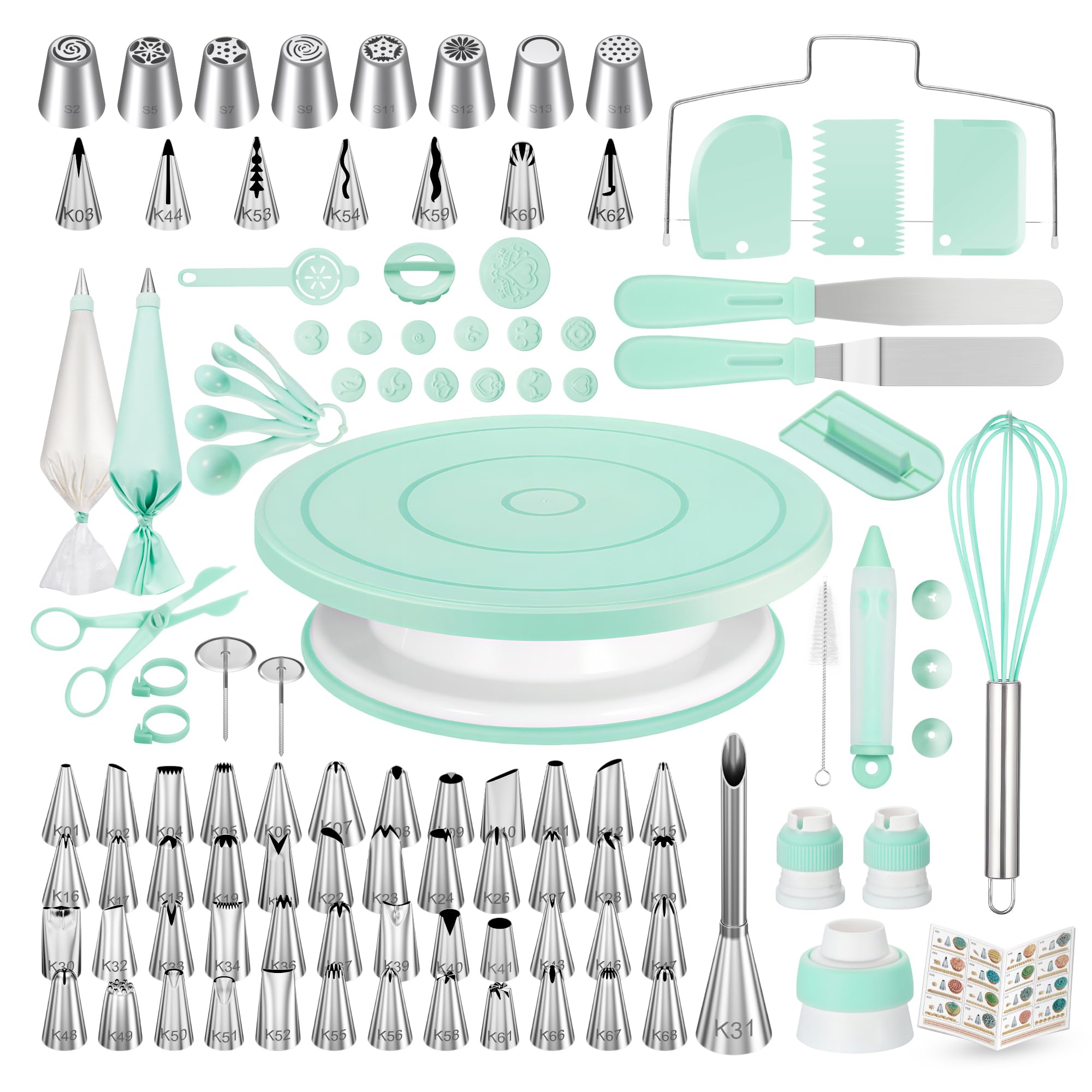 ハンドメイドko Amazon.com: Kootek 158PCs Cake Decorating Kit, Baking Supplies