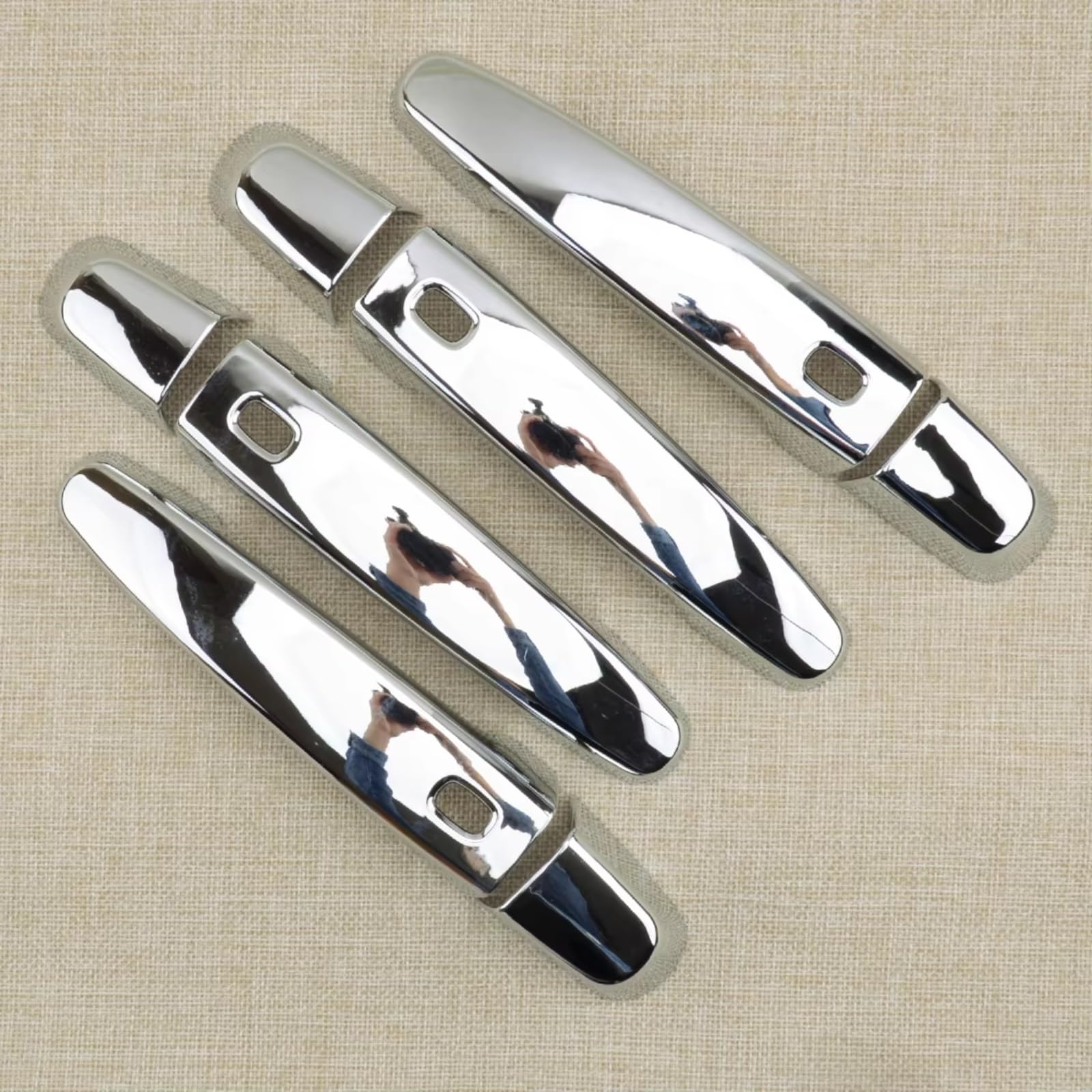 Woliiexz One Color Exterior Door Handle Cap Compatible With Chevy For Impala 2014 2015 2016 2017 2018 2019 2020 Abs Outside Chrome Silver Car Exterior Door Handle Housing