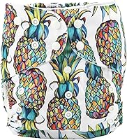 Vista 14 de Pañal de tela grande para niños de 2 a 7 años de edad, reutilizable, para bebés, niños pequeños (flor de melocotón)