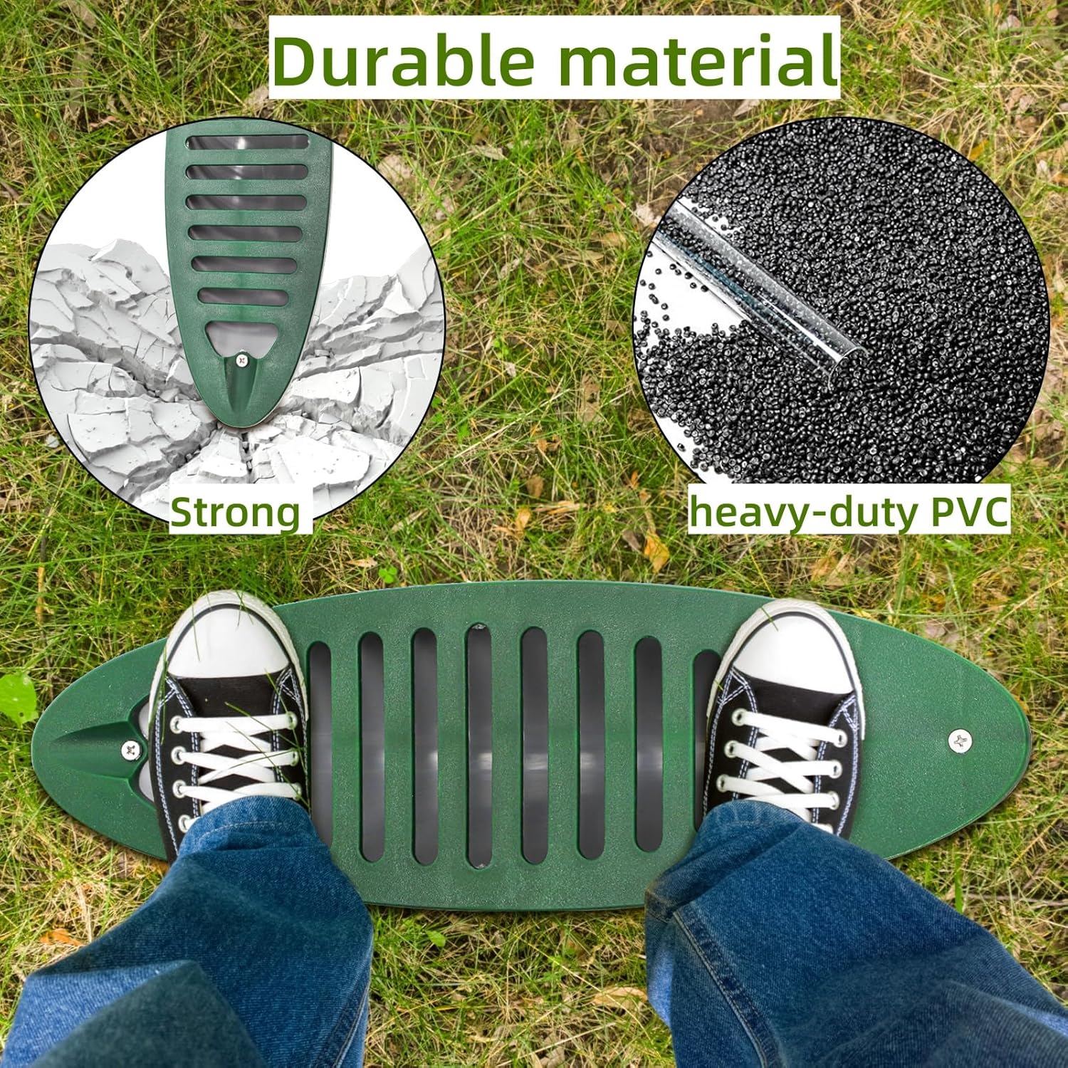 2 Pack 4 Inch Green Angled Drainage Grate, Yard Drain Emitter for Yard Drainage Systems, Angled Slope Drainage Pipe for Gutter Downspout Extensions, Sump Pump Discharge