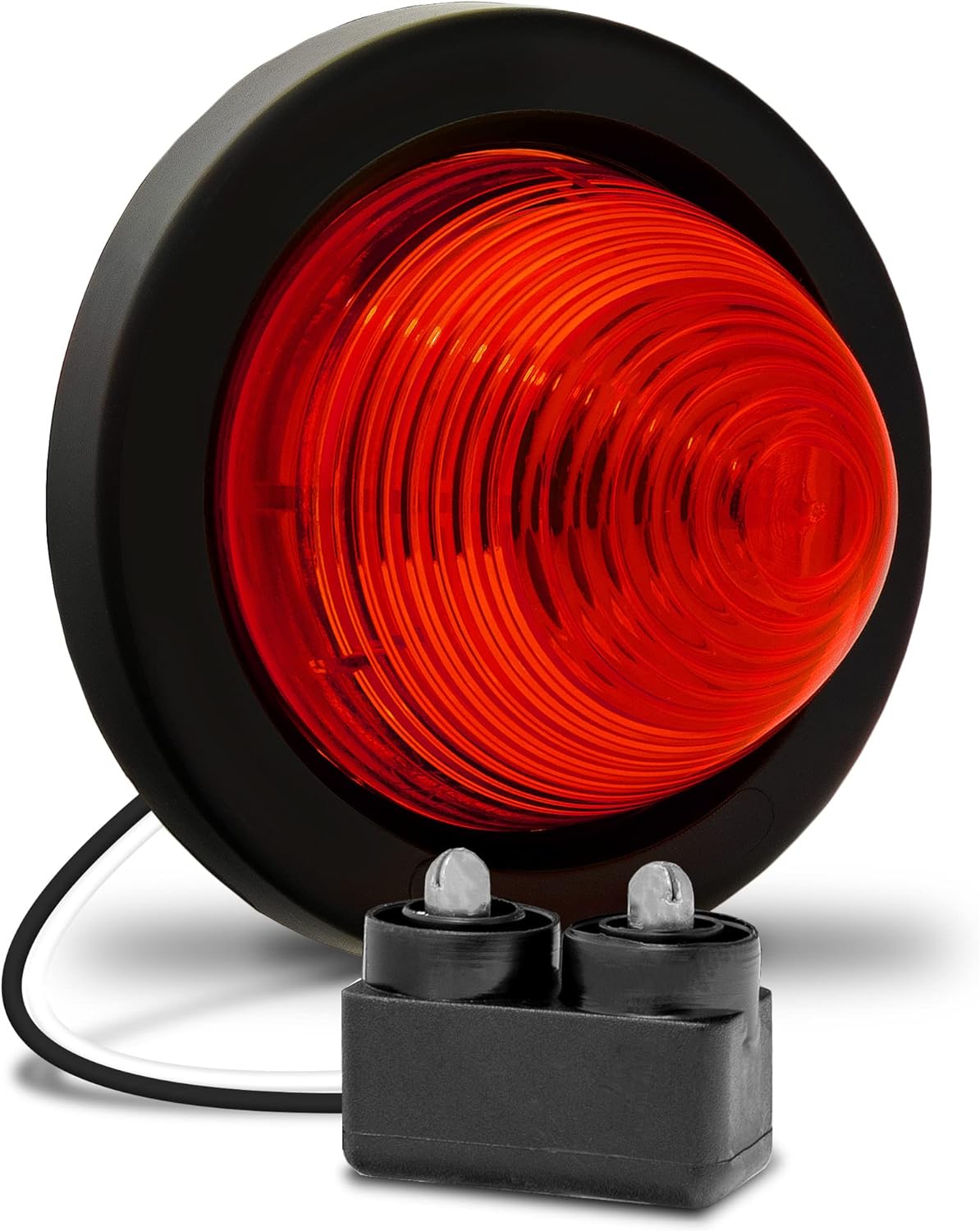 TRUE MODS 2 Inch Round Red Beehive LED Boat Trailer Marker