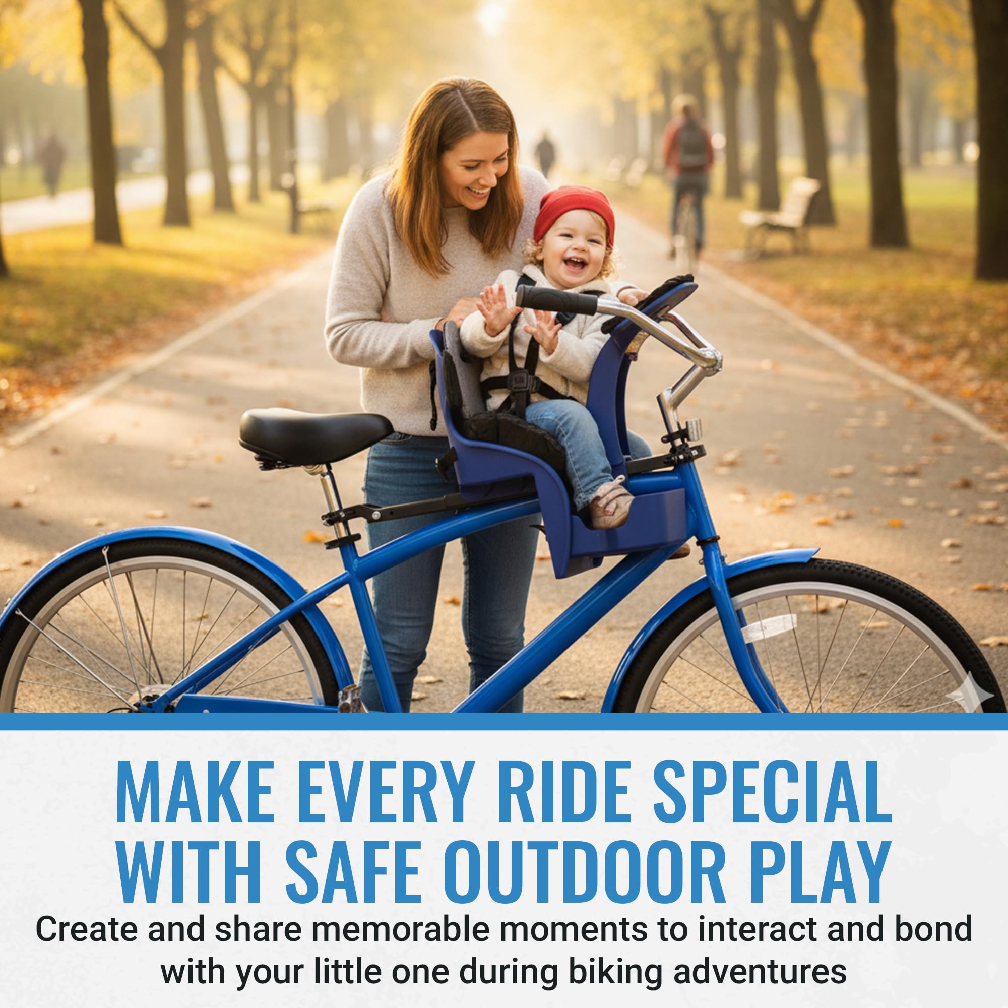 KaZAM Kangaroo Deluxe Front Mount Bicycle Child Seat,
