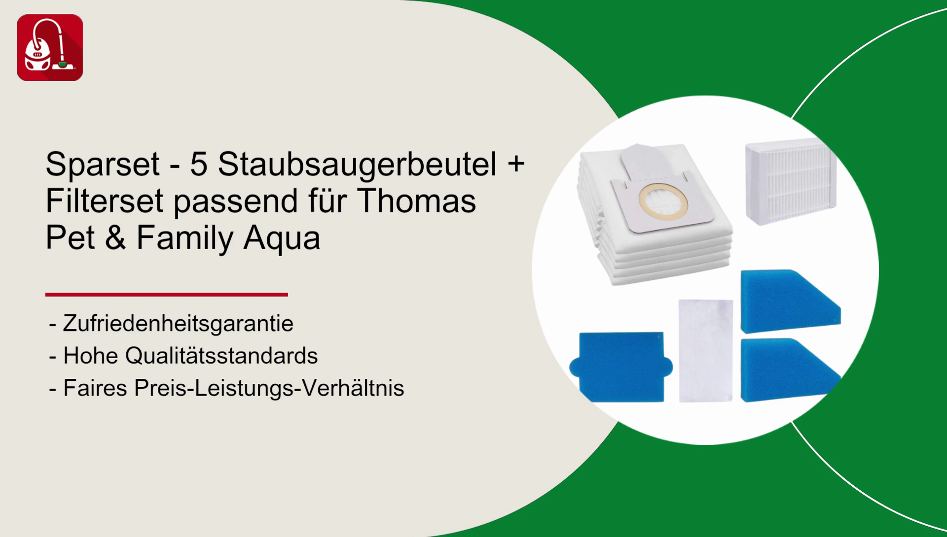 10 Stück Staubsaugerbeutel für Thomas Aqua + Pet Family & Thomas MultiClean X7 Aqua Staubsauger