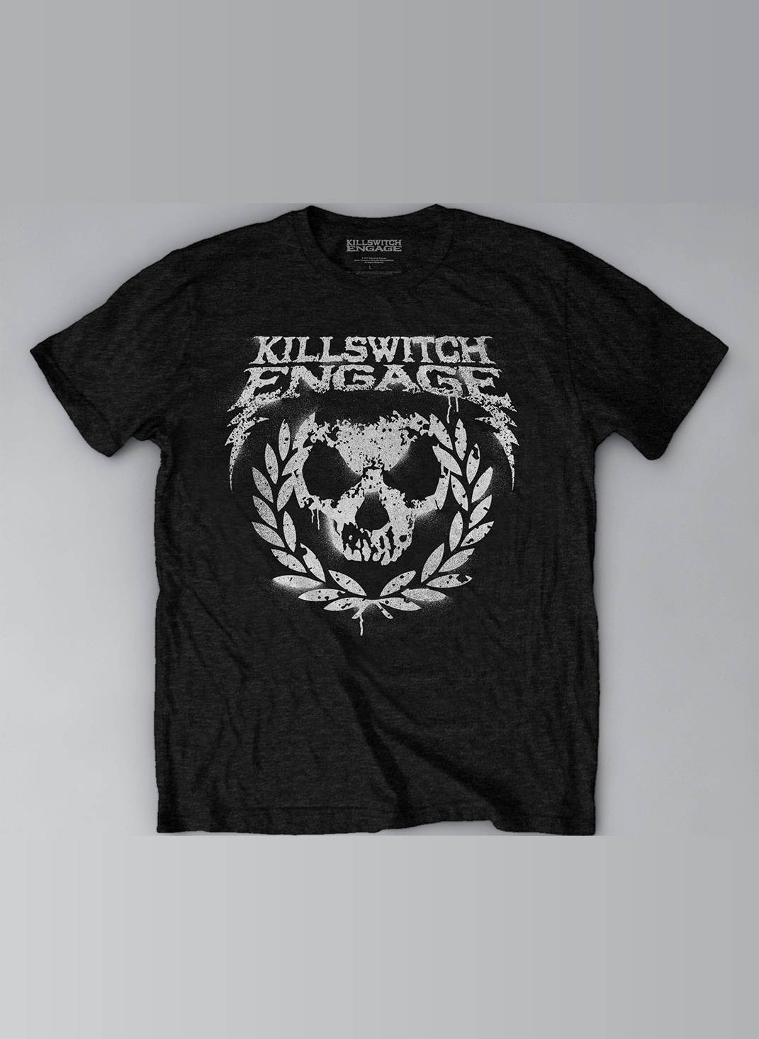 Killswitch Engage Unisex Tee: Skull Spraypaint (Medium) Black