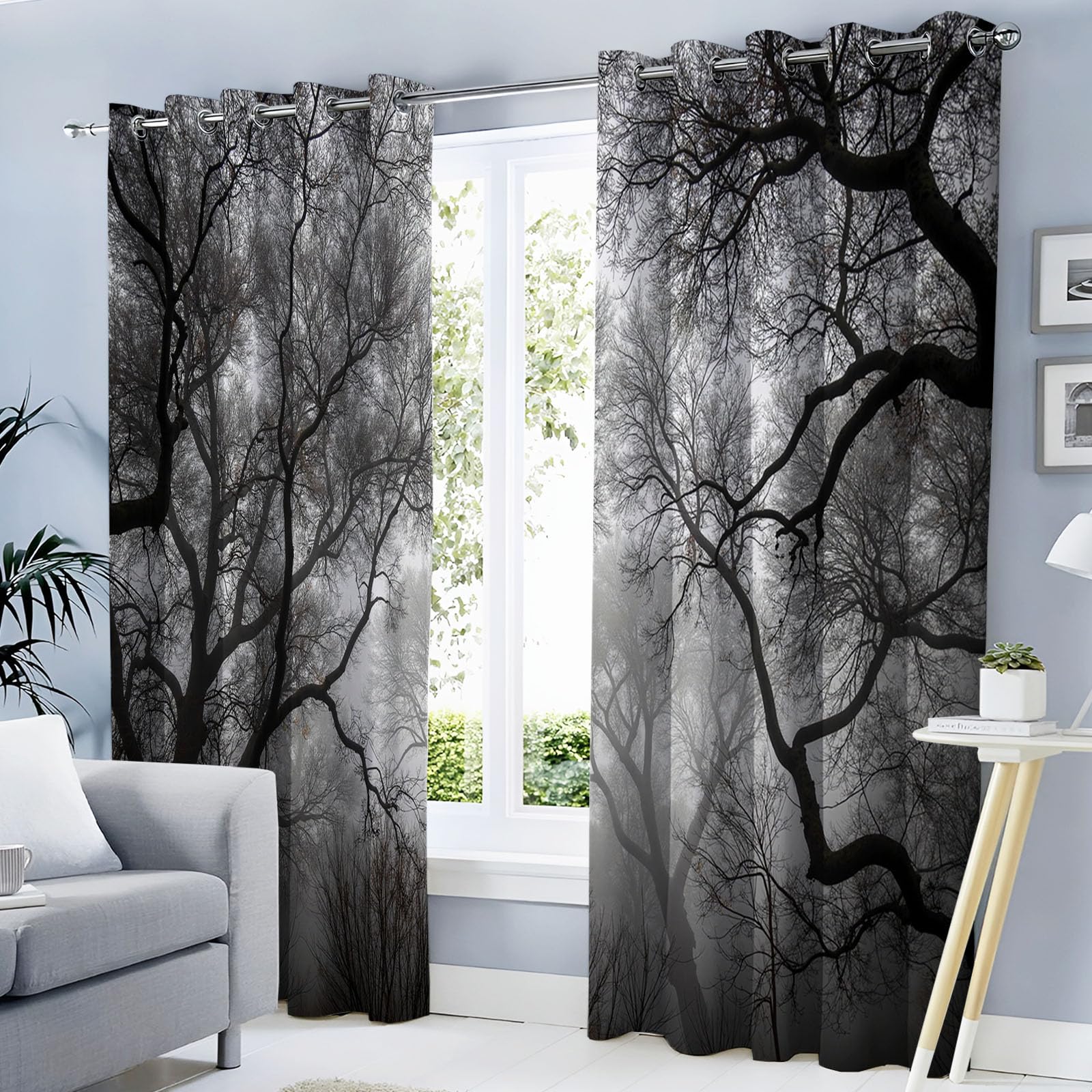 Rideaux pour salon chambre fenetre occultant style gothique